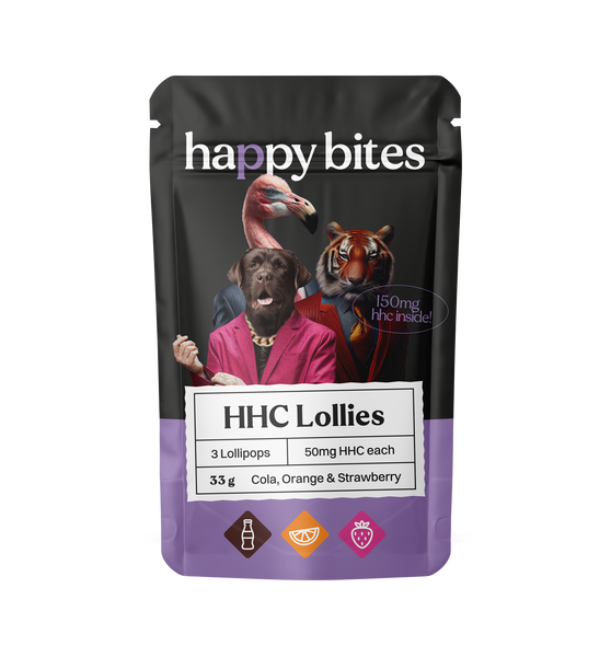 Happy Bites HHC Lolly Cola, Orange & Strawberry